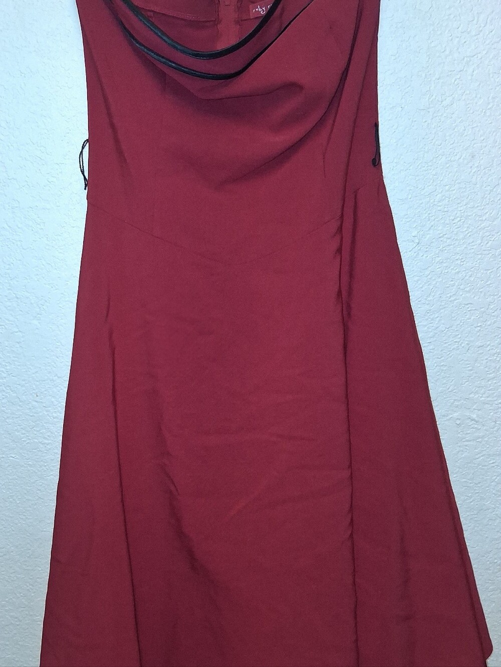 Y2k RED Ruby Rox Strapless Party Dress
